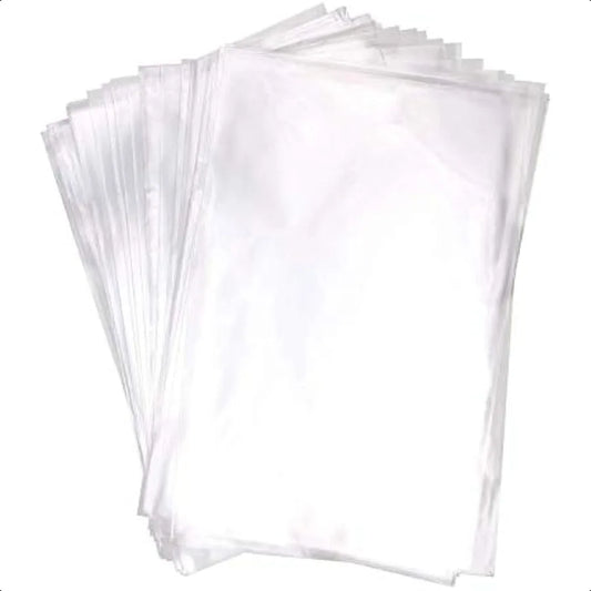 8" x 12" Clear Treat Bags OPP Cello Cellophane Flat Bag With 50Pcs Gold Color Twist Ties For Wedding Gift Candy Cookie Bakery B