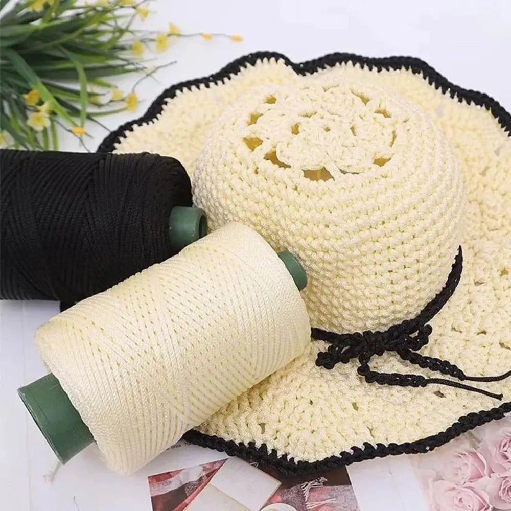 3mm Handmade Ice Rope Thread DIY Hook Cushion Beginners Crochet Yarn Hat Shoes Woven Hand Knitting Bag Hand Knitting Yarn 2055