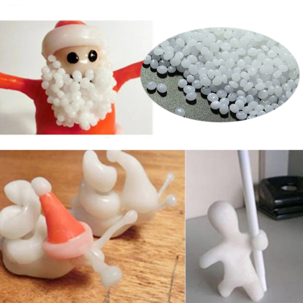 100g DIY Moldable Plastic Pellets Polymorph Melting Plastic Pellets Multifunctional Portable Eco-friendly for Sculpting Cosplay