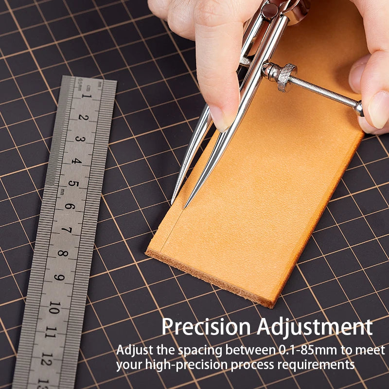 WUTA 304 Stainless Steel Wing Divider Spacing Compass Precision Scale for Metal,Wood,Craft,Jewelry