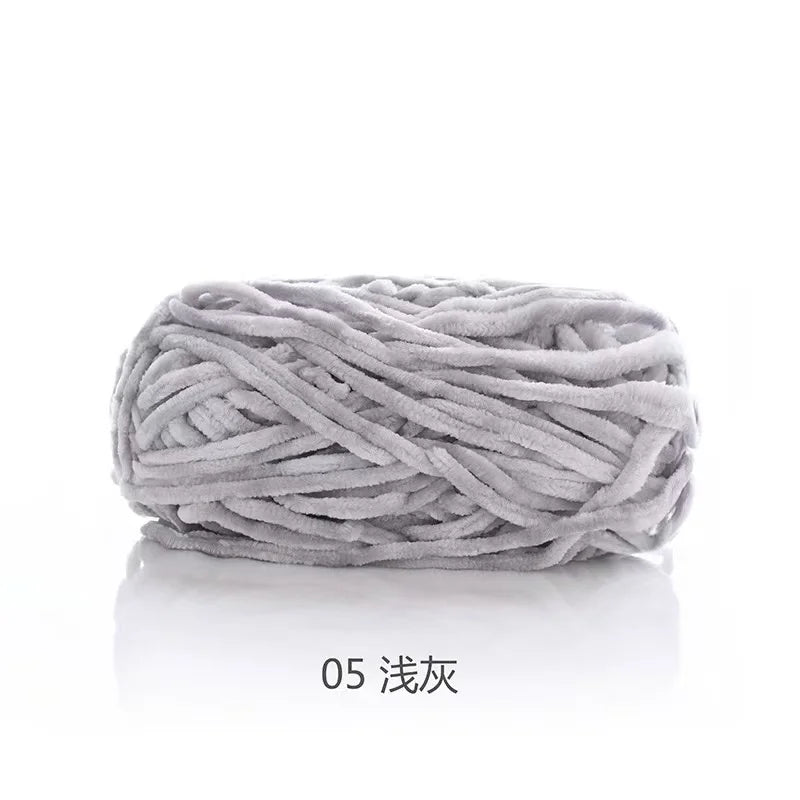 1pcs 100g super soft velvet wool coarse knitted yarn material package hand-woven hat scarf cushion