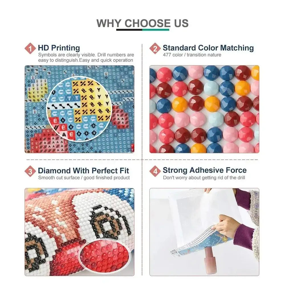 Diamond Art Painting Kit Cartoon Kawaii Snoopy Cute Dog Graffiti Comic Embroidery Mosaic Cross Stitch Home Decor Children's Gift