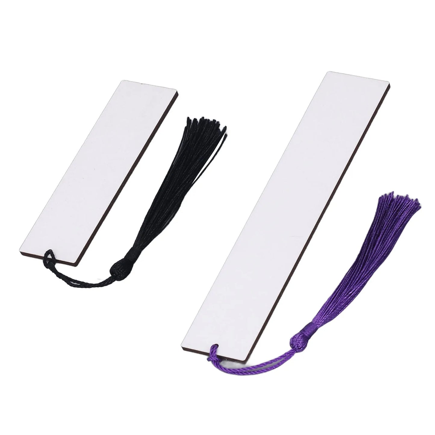 Sublimation Blanks Bookmark Double Sided Sublimate DIY Book Marker Clip with Colorful Tassels For Booker Lover Readers