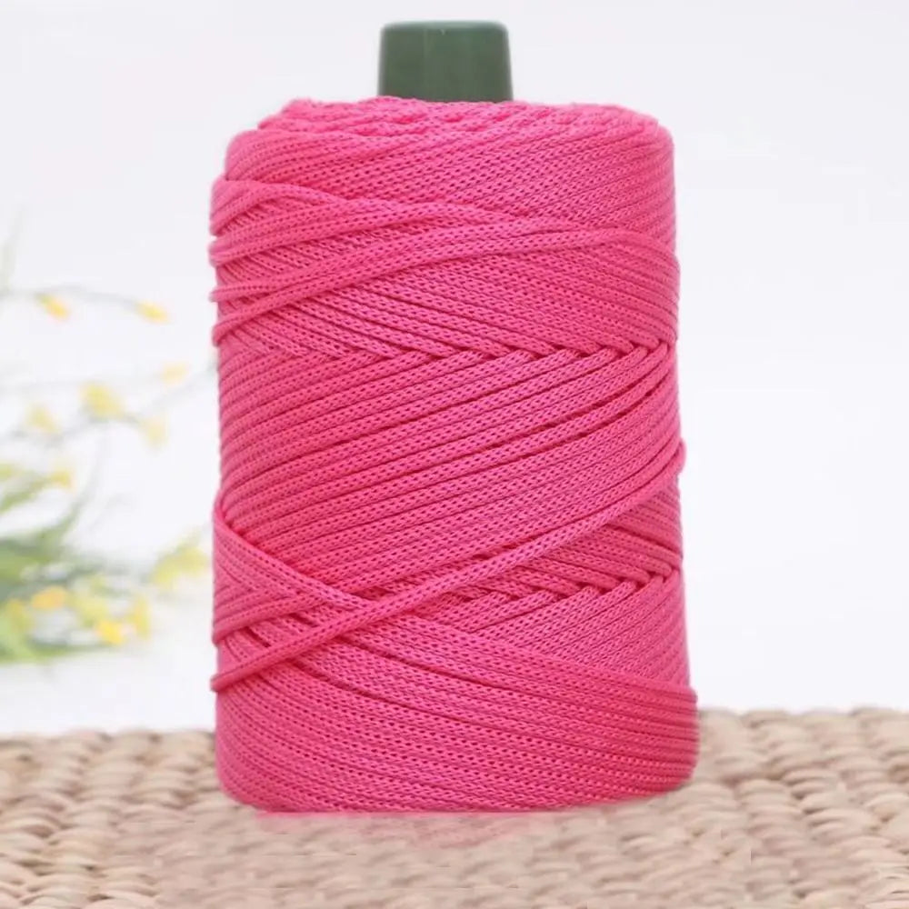 3mm Handmade Ice Rope Thread DIY Hook Cushion Beginners Crochet Yarn Hat Shoes Woven Hand Knitting Bag Hand Knitting Yarn 2055