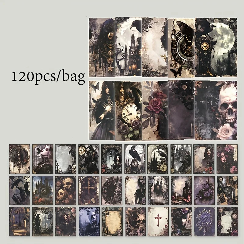 720 Sheets 6 Sets Poetry of Nature Vintage Scrapbook Paper , for Artistic Crafting