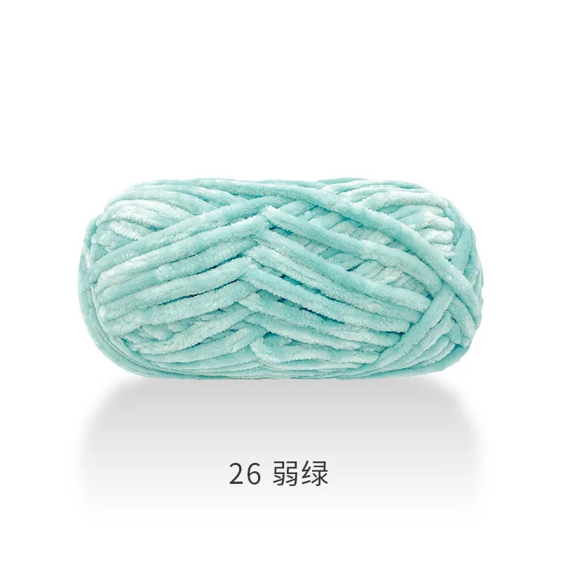 1pcs 100g super soft velvet wool coarse knitted yarn material package hand-woven hat scarf cushion