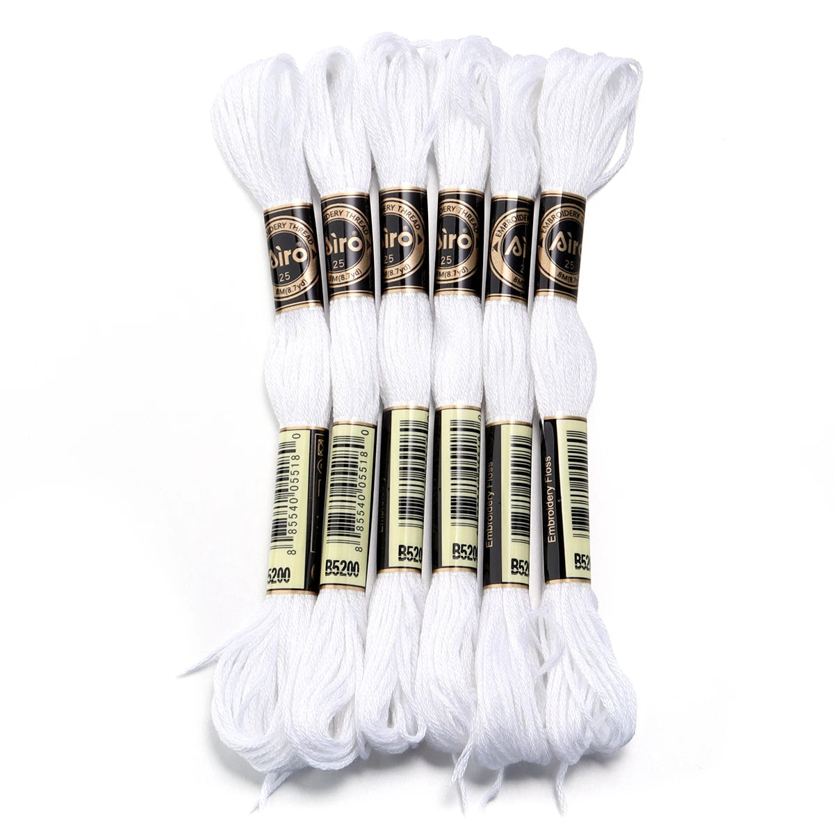 6Pcs/Lot 8m Polyester Cross Stitch Thread Colorful Embroidery Thread String Strap For DIY Sewing Crafts Clothing Accessorie 2030
