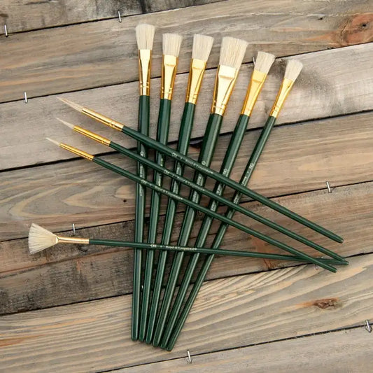 Royal & Langnickel - 10pc Long Handle, Acrylic and Oil Paint Brush Set