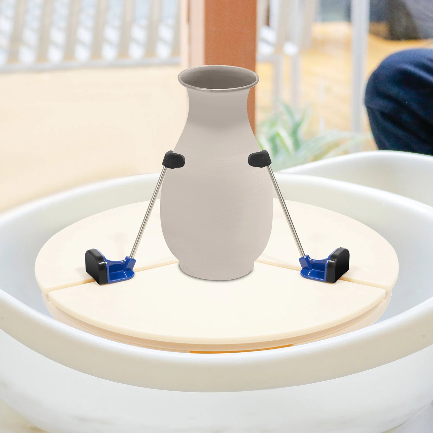 Adjustable Pottery Turntable Clamp Ceramic Centering Clamp  Pottery Teaching Turntable Clamp Ceramic Art Repair Tool
