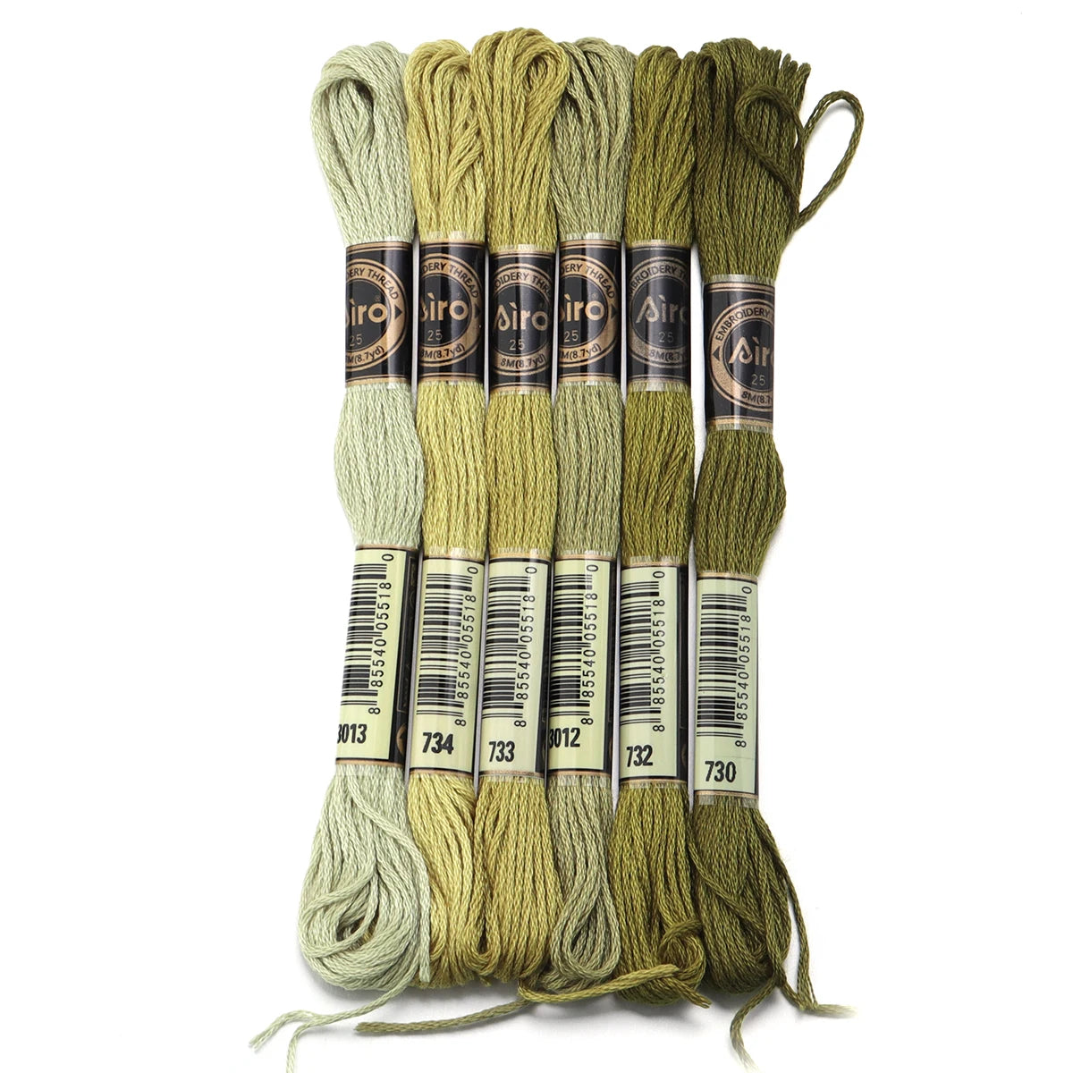 6Pcs/Lot 8m Polyester Cross Stitch Thread Colorful Embroidery Thread String Strap For DIY Sewing Crafts Clothing Accessorie 2030