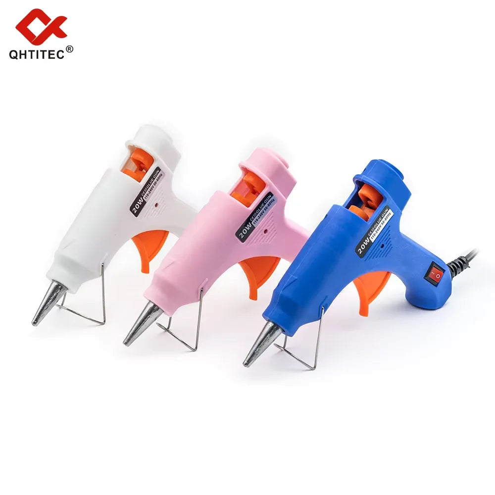 JCD 20W Hot Melt Glue G20un DIY Mini Household Industrial Guns Heat Temperature Electric Repair Tool with 20Pcs 7mm Glue Sticks