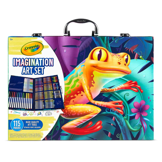 Crayola Imagination Art Coloring Set, 115 Pcs, Art & Craft Kit, Coloring Supplies, Easter Gifts for Kids