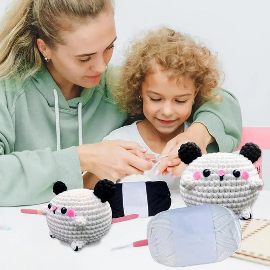 Crochet Kit For Beginners Beginners Crochet Kit With Yarn Knitting Kit Small Craft Keychain Pendant Puppy Doll Knitting Set For