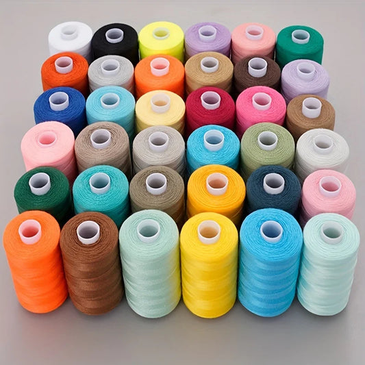 Sewing Thread 36 Polyester Thread for Sewing Machine, Hand Stitching, Quilting Set of 1000 yds Per Spool All Purpose