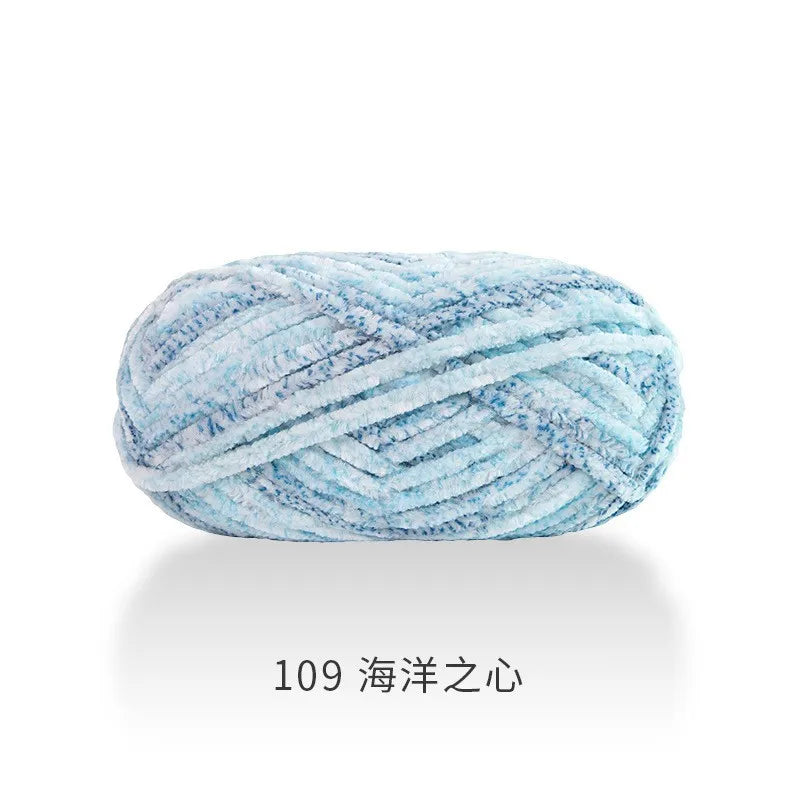 1pcs 100g super soft velvet wool coarse knitted yarn material package hand-woven hat scarf cushion