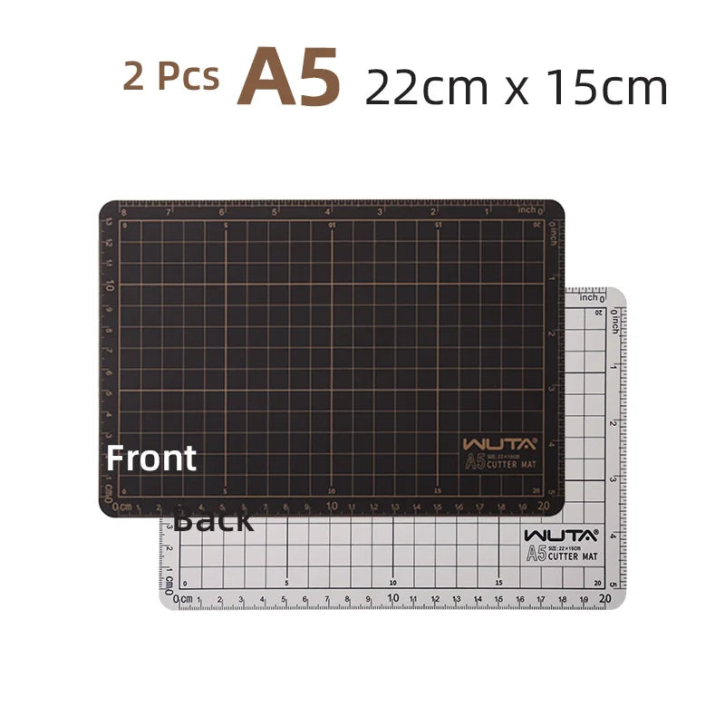 WUTA New Fabric Cutting Mat, Leather Cutting Board A1 A2 A3 A4 A5 Professional Self Healing Quality Double-Sided  Craft Tool Set