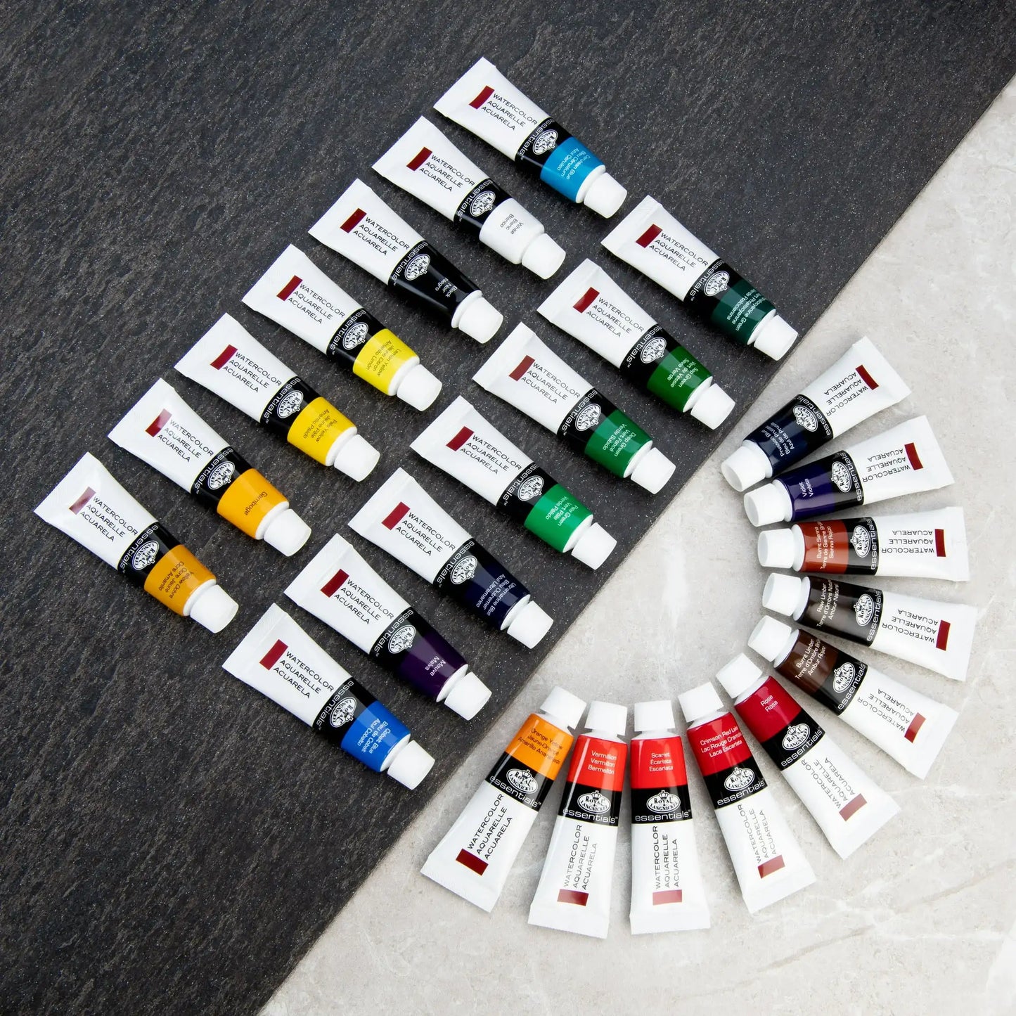 Royal & Langnickel Essentials - 12ml Watercolor Paint Pack  24 Colors-