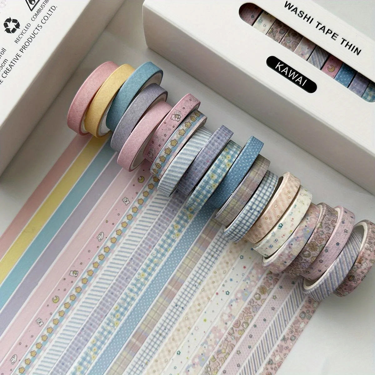 80 Rolls Washi Tape Set, 4 Vintage Styles Paper Tape