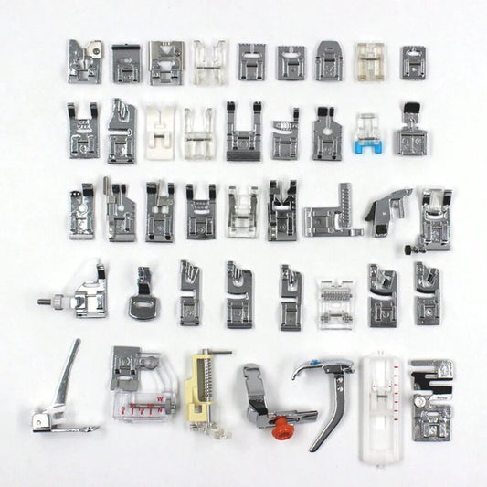 Sewing Machine Presser Feet Set 42 Pcs for Brother, Babylock, Singer, Janome, Elna, Toyota, New Home, Simplicity, Necchi, Kenmor