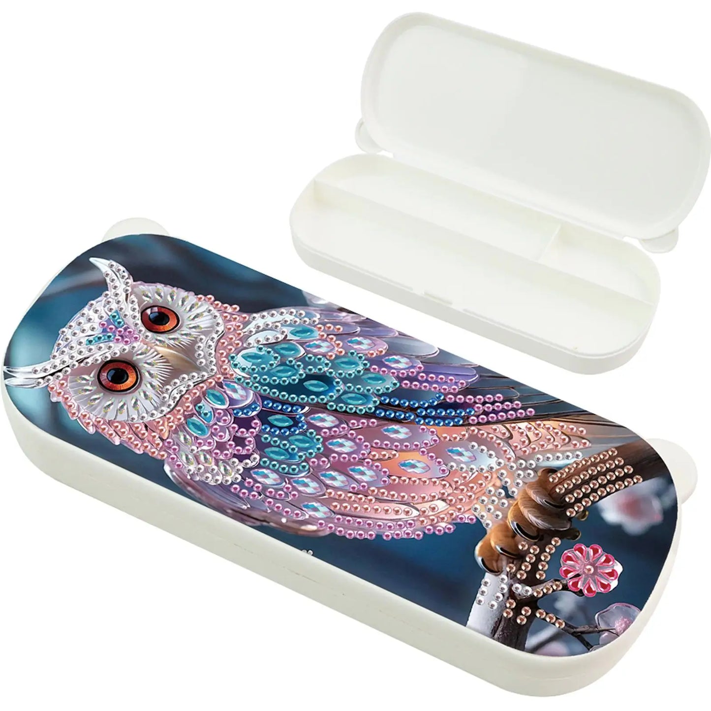 DIY Diamond Art Painting Pencil Box Kits Multifunctional Storage Box Diamond Art Pencil Box for Office and Home Desk Accessories