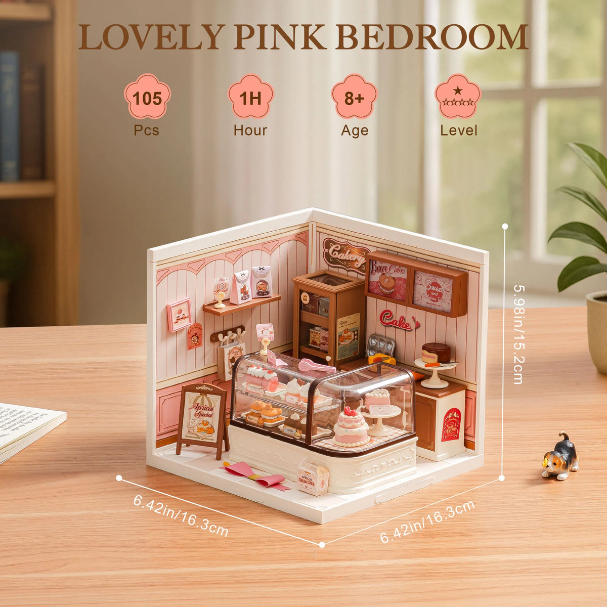 Rolife DIY Miniature House Kit Super Creator Series Mini Dollhouse 3D Puzzle Model Building Kit with LED Light for Home Decor Birthday Gift for Girls Adults