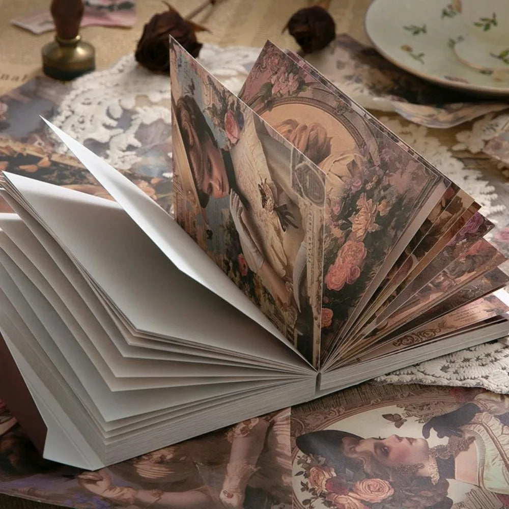 720 Sheets 6 Sets Poetry of Nature Vintage Scrapbook Paper , for Artistic Crafting