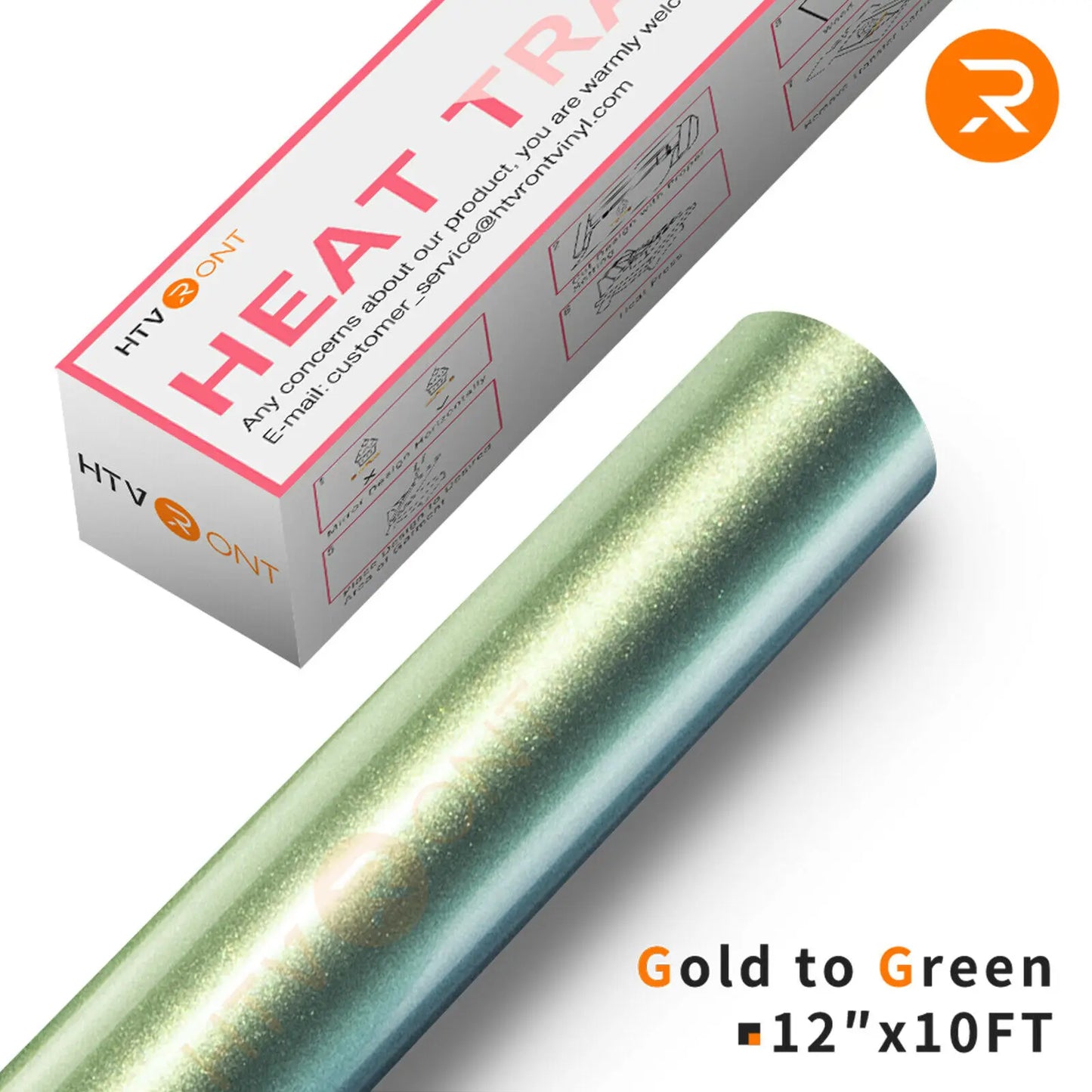 HTVRONT 30x300cm Chameleon Gradient Color Heat Transfer Vinyl Roll Permanent HTV  Vinals  for Cricut T-shirt Printing