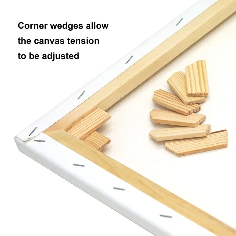 Popular Artist Stretched Canvas, Deluxe Canvas, For All 30", Skill Levels, 24"X30", 2 Pack, 100% Cotton Acid Free（White）