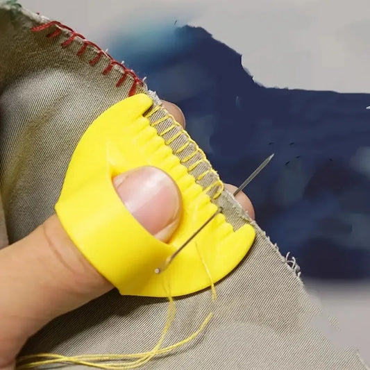 Easy-Grip 3D Printed Sewing Tool for Beginners & Seniors - 4mm Spacing Plastic Hand Sewing Aid, Prevents Skipping Stitches