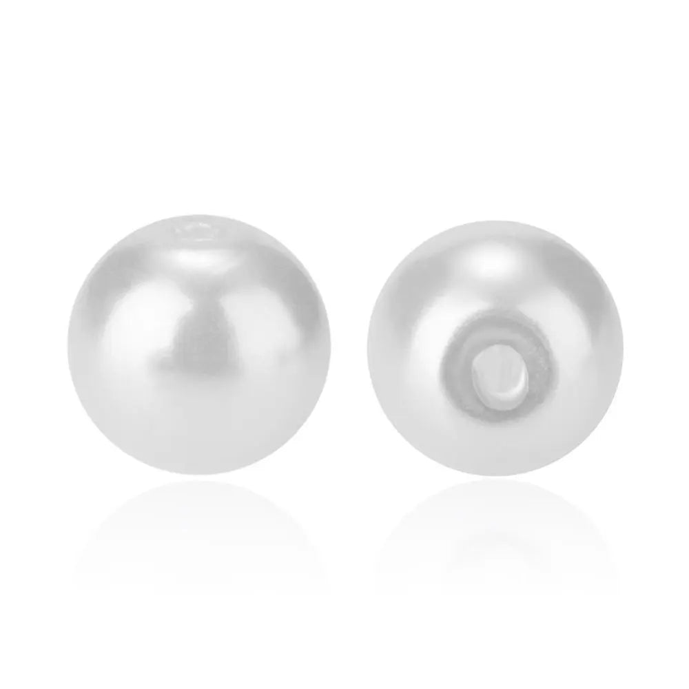 400Pcs 6mm Tiny Satin Luster Round Glass Pearl Beads