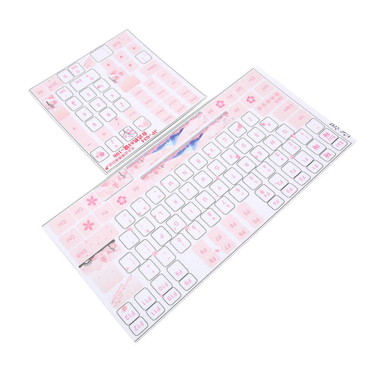 Keycaps Stickers Frosted Wear Resistant Mechanical Keyboard Stickers Clear Beautiful Pattern