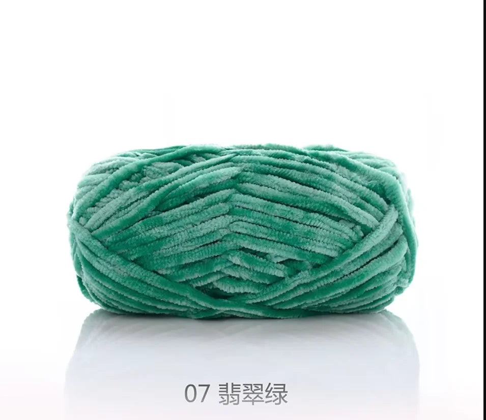 1pcs 100g super soft velvet wool coarse knitted yarn material package hand-woven hat scarf cushion