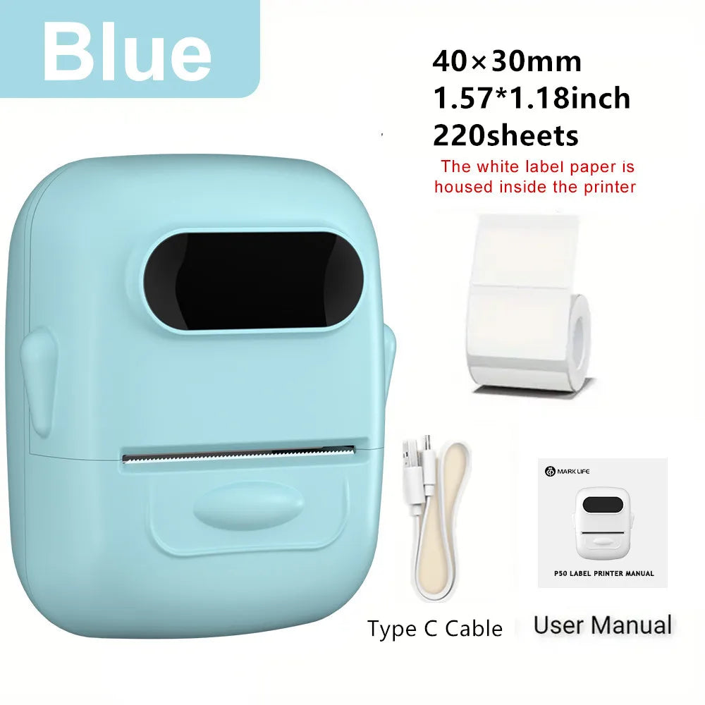 Marklife P50 Label Maker Machine Portable Bluetooth Label Stickers Machine