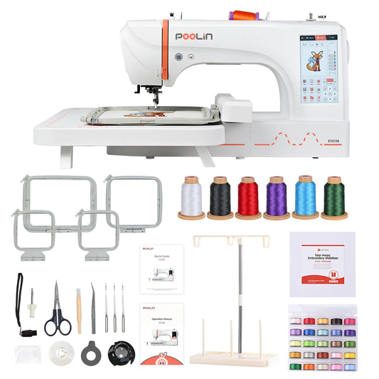 POOLIN Computerized Embroidery Machine Home use EOC06 EXCLUDING CUSTOMS DUTIES