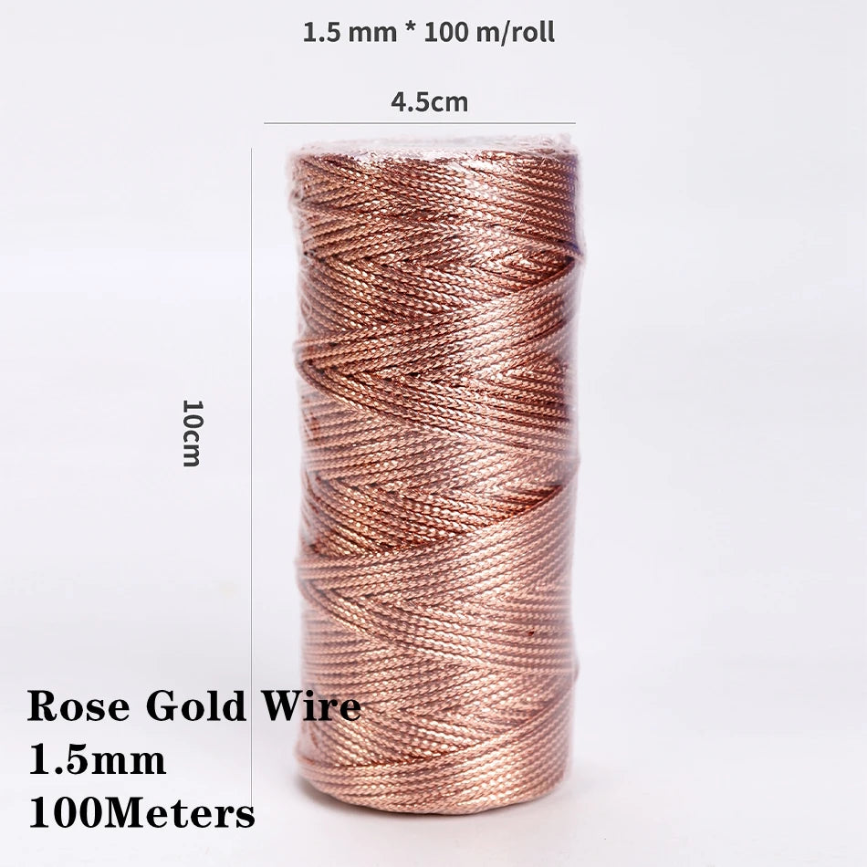 2mm 100M Macrame Cord Rope Cotton Twine Thread String Crafts DIY Sewing Handmade Wall Hangings Bohemia Wedding Party Home 2030