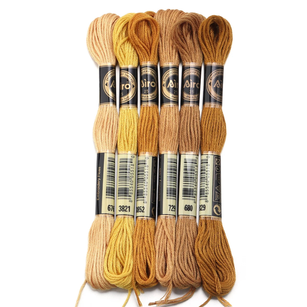 6Pcs/Lot 8m Polyester Cross Stitch Thread Colorful Embroidery Thread String Strap For DIY Sewing Crafts Clothing Accessorie 2030