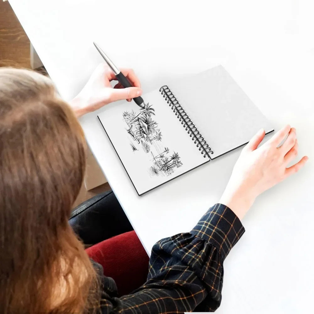 Sketchbook Hardcover – 200GSMVery Thick Paper – Spiral SketchbookSpiral Sketchbook for Painting and Mixed Media – Sketchbook, Art Book