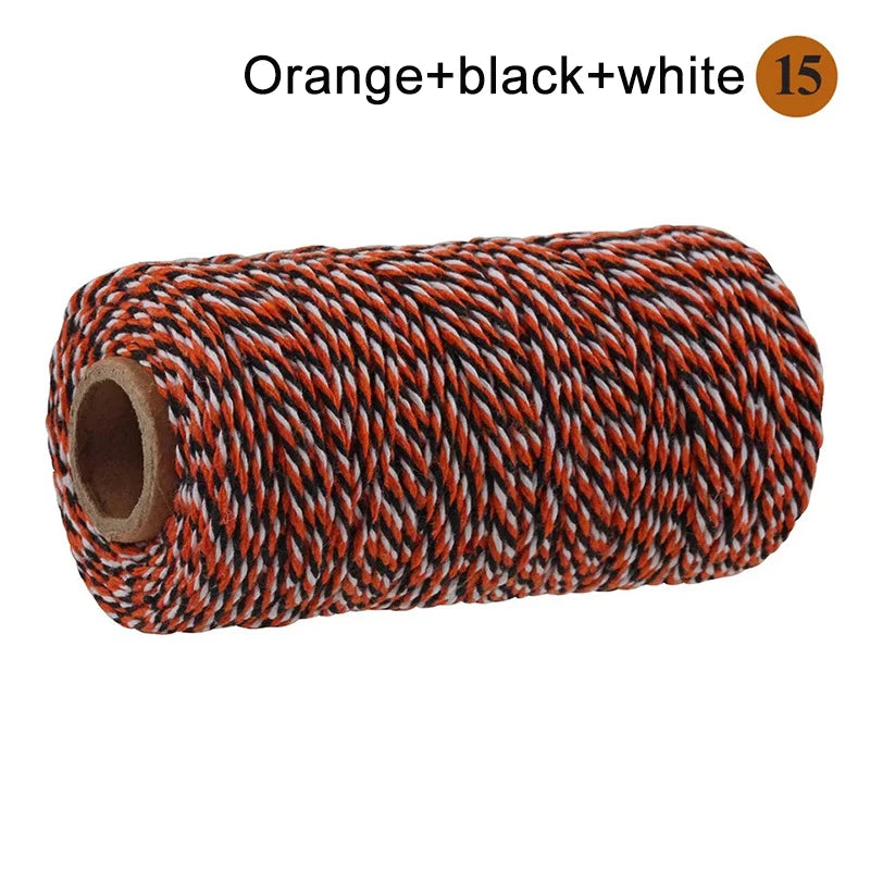 2mm 100M Macrame Cord Rope Cotton Twine Thread String Crafts DIY Sewing Handmade Wall Hangings Bohemia Wedding Party Home 2030
