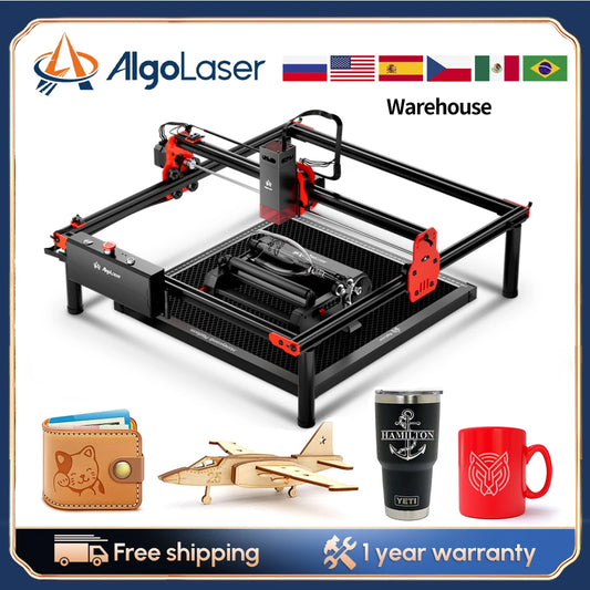 NEW Algo Laser High Power Mini Laser Engraver 40x40CM Carving Area DIY Laser Engraver Metal Cutting CNC Laser with App Control