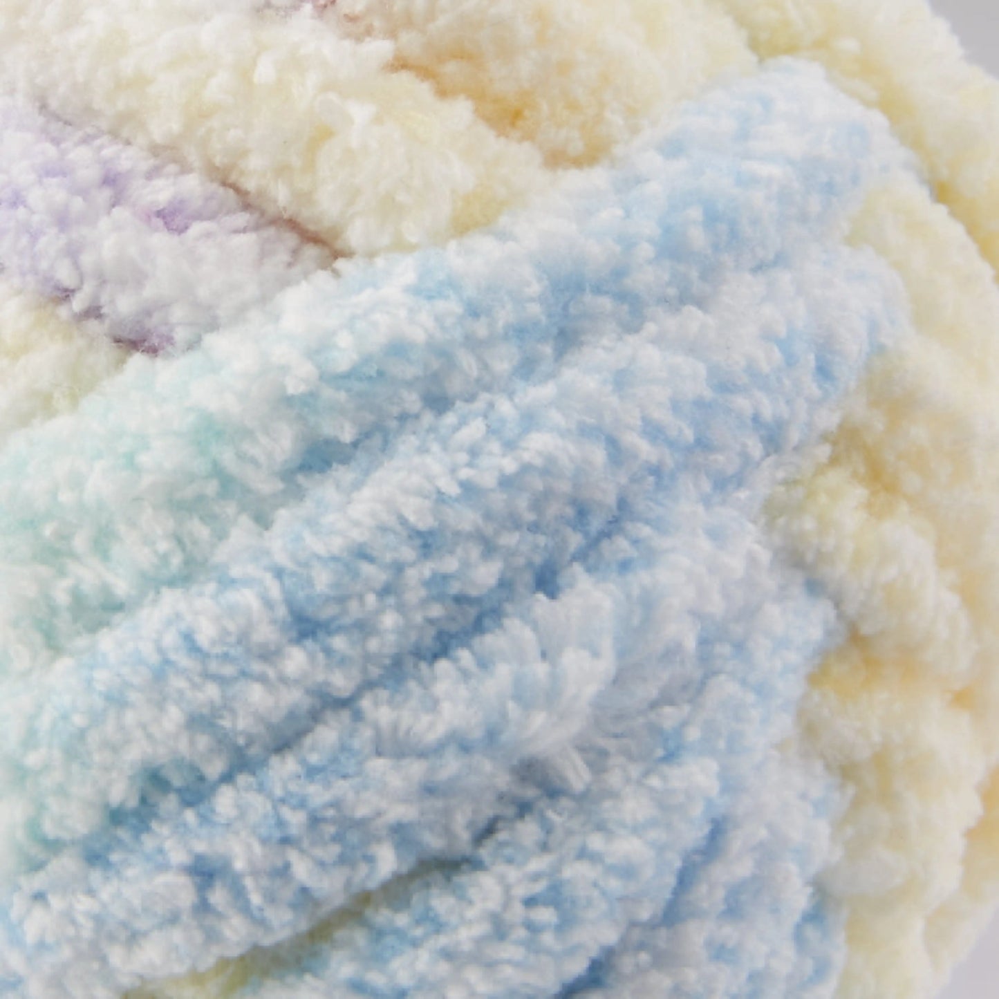Chenille Heathered Yarn, 33 yd, Multi Pastel, Super Bulky, 100% Polyester, Pack of 4