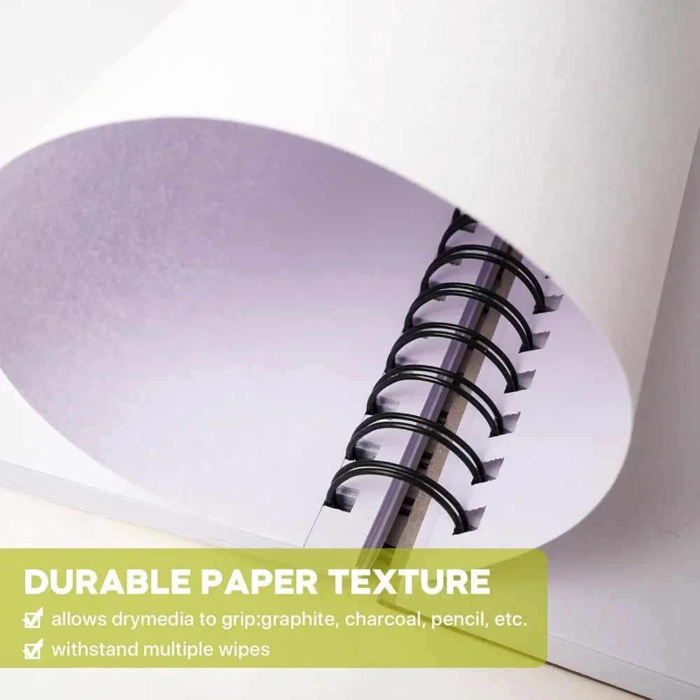 9"x12" double-sided hardcover sketchbook, 60 sheets, heavy-duty hardcover sketchbook, durable acid-free drawing paper