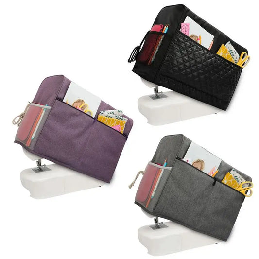 Dust Cover For Sewing Machine Waterproof Durable Cloth Protective Cover With Pockets Sewing Accessories Storage Bag