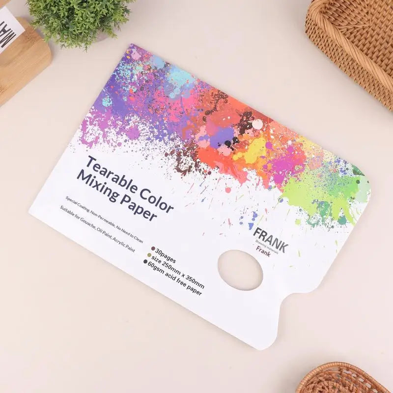 Artist Disposable Tear-Off Palette Paper Paint Palette Plate For Artist Gouache Acrylic Oil Painting Watercolor Art SuppliesHot