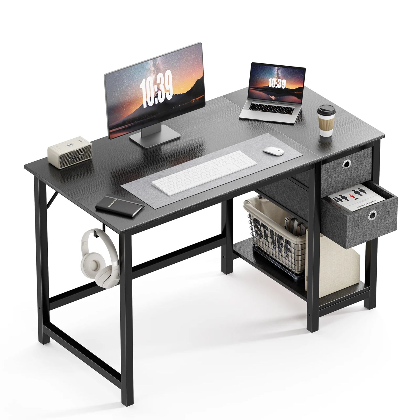 JHK Computer Desk With Drawers