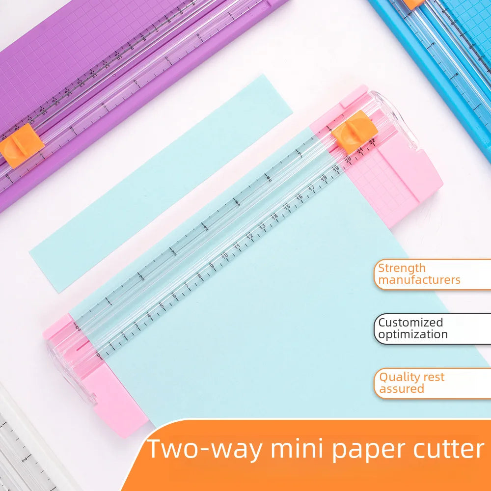 Spot portable small paper cutter student manual hand account paper cutter wholesale children's origami A5 photo paper cutter