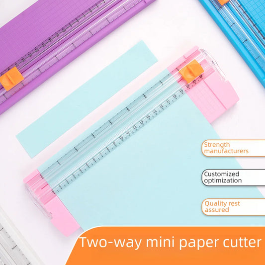 Spot portable small paper cutter student manual hand account paper cutter wholesale children's origami A5 photo paper cutter