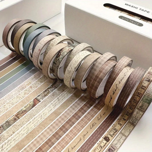 80 Rolls Washi Tape Set, 4 Vintage Styles Paper Tape