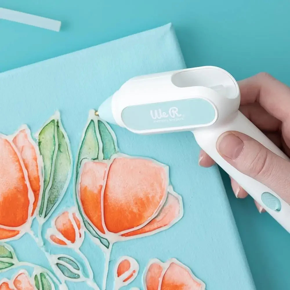 Cordless Hot Glue Gun Kit Quick Heat Rechargeable Glue Gun with 20 Glue Sticks Crafting Supplies Perfect Scrapbooking and