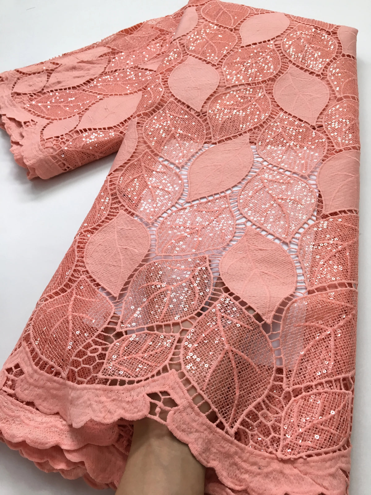 White African Water Soluble Lace Fabric 5Yards 2024 French Nigerian Guipure Cord Lace Fabric For Women Dress Wedding  TY3022