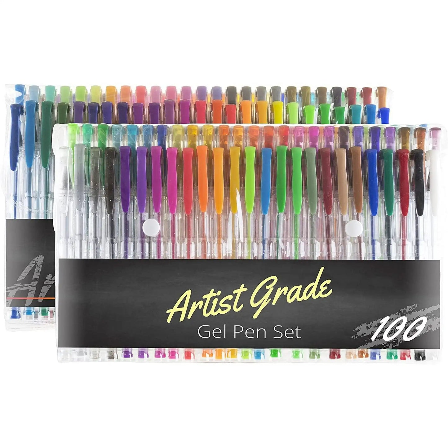 Artist Grade Color Gel Pen Set 100-Count for Adult Coloring Scrapbooking Doodling Comic Animation